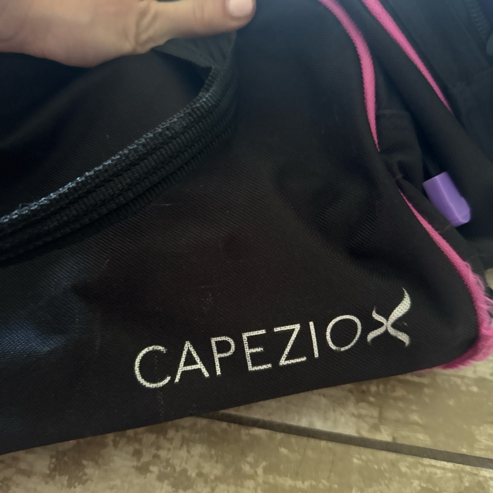 Capezio Black Bag with Pink Trim